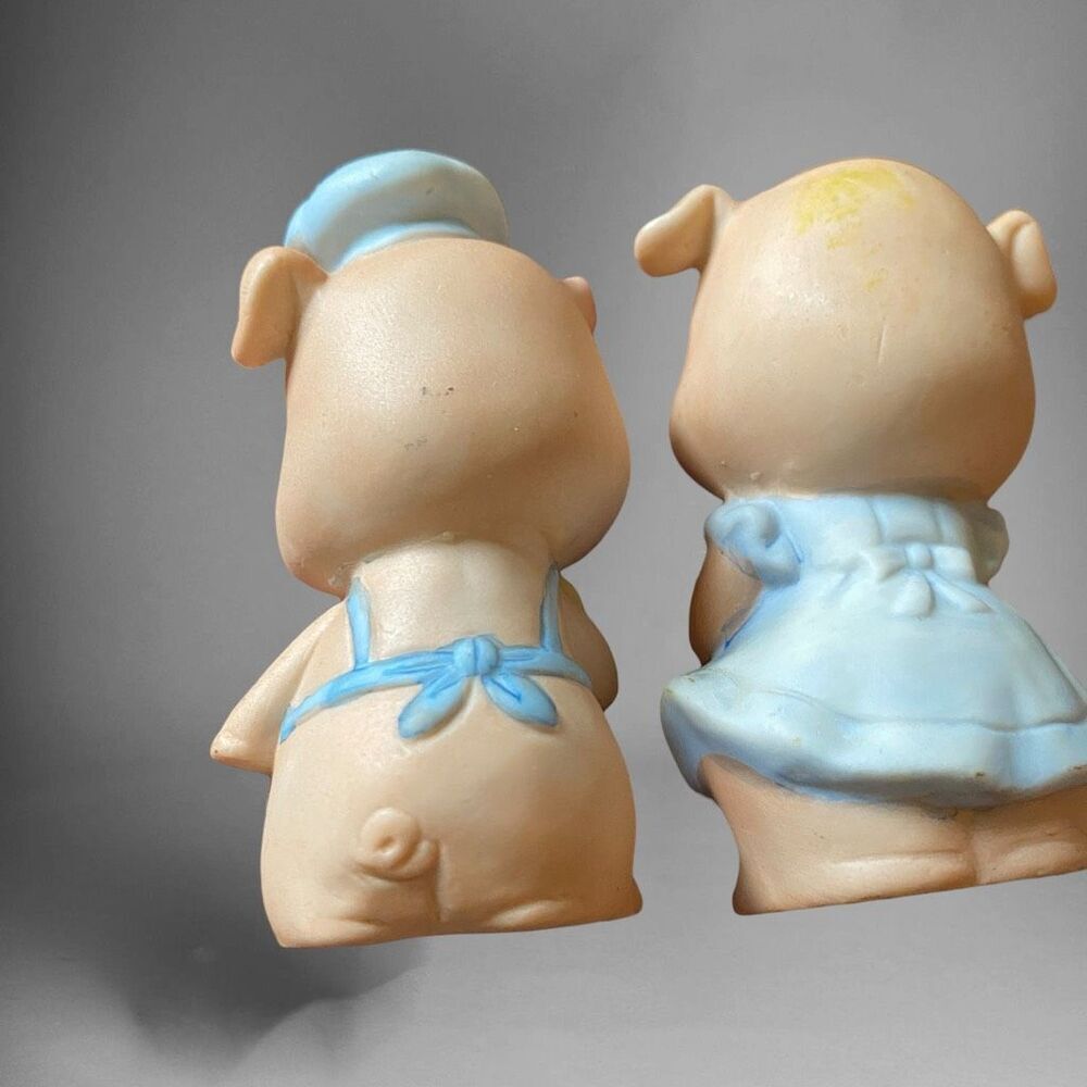 Vintage Pig Boy and Girl Salt and Pepper Shakers - Picture 5 of 10